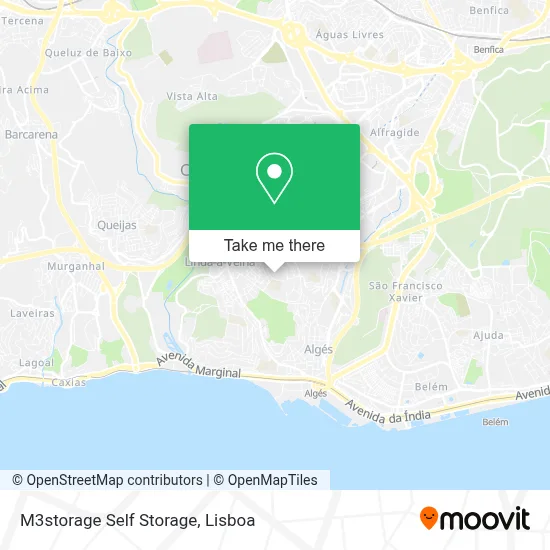 M3storage Self Storage map