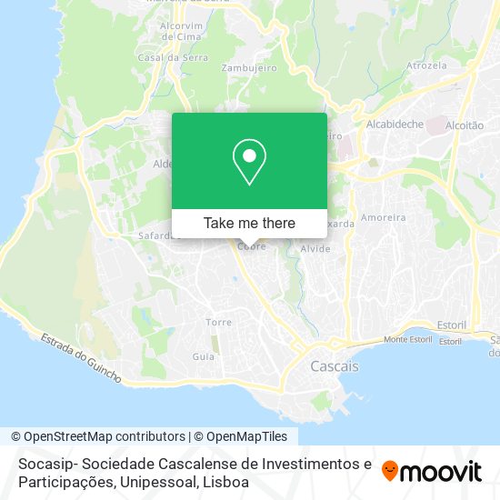 Socasip- Sociedade Cascalense de Investimentos e Participações, Unipessoal mapa