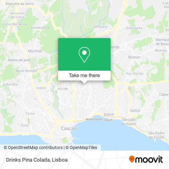 Drinks Pina Colada mapa