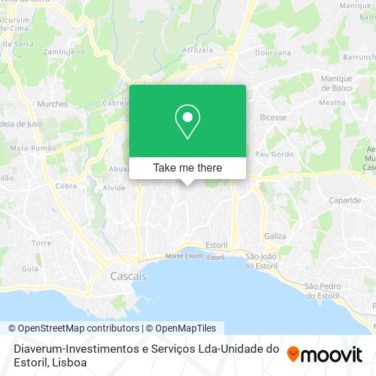 Diaverum-Investimentos e Serviços Lda-Unidade do Estoril map