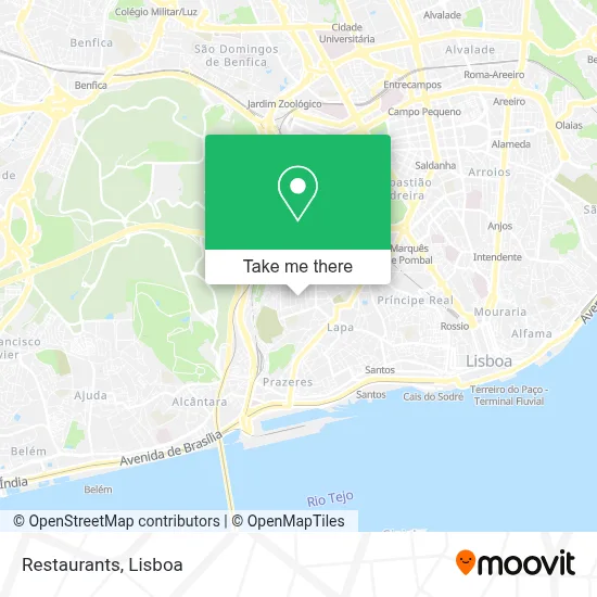 Restaurants map