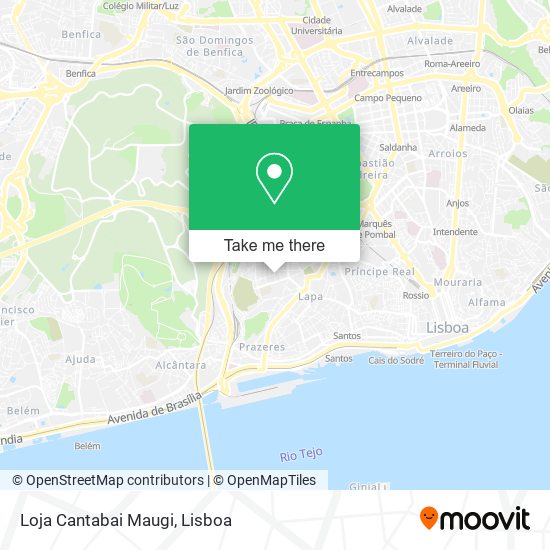 Loja Cantabai Maugi mapa