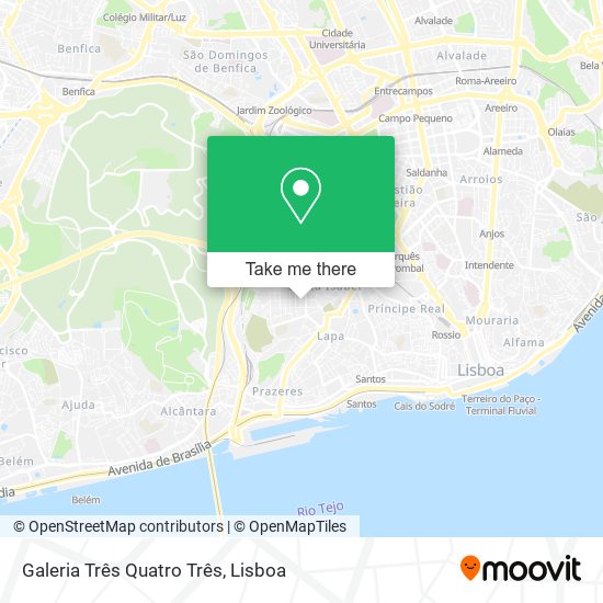 Galeria Três Quatro Três mapa