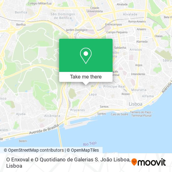 O Enxoval e O Quotidiano de Galerias S. João Lisboa map