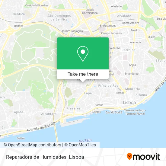 Reparadora de Humidades map