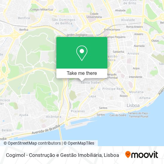 Cogimol - Construção e Gestão Imobiliária mapa