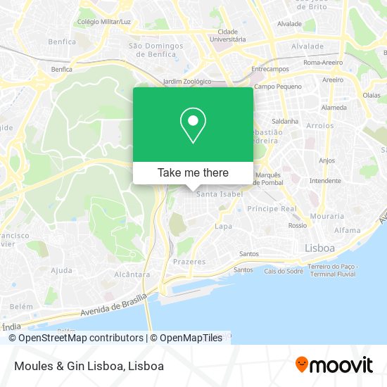 Moules & Gin Lisboa mapa