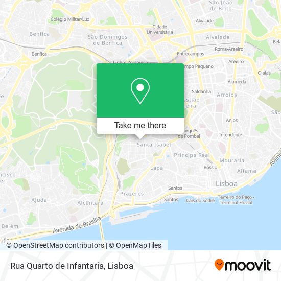 Rua Quarto de Infantaria map