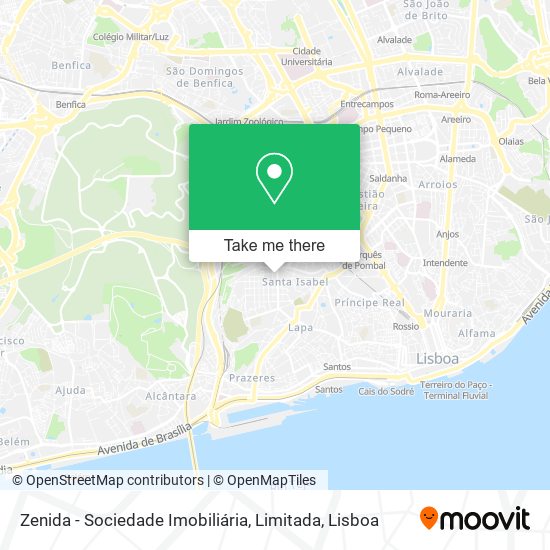 Zenida - Sociedade Imobiliária, Limitada mapa