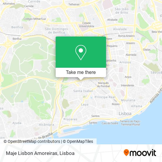 Maje Lisbon Amoreiras map