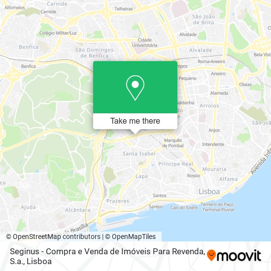 Seginus - Compra e Venda de Imóveis Para Revenda, S.a. map