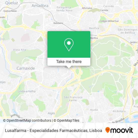 Lusalfarma - Especialidades Farmacêuticas map