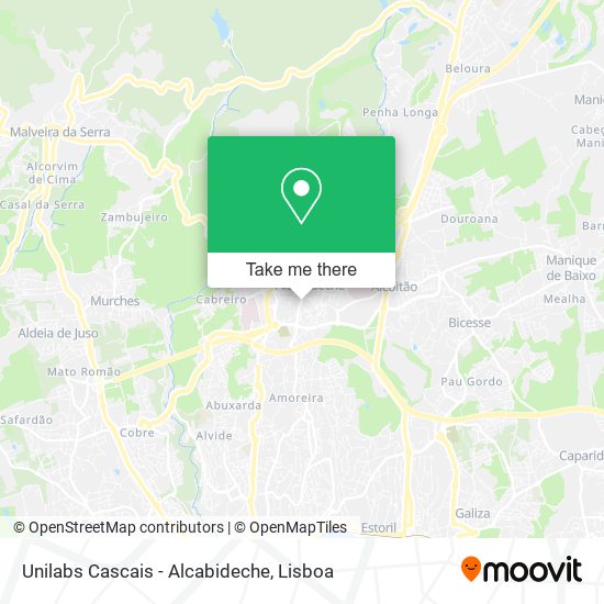 Unilabs Cascais - Alcabideche mapa