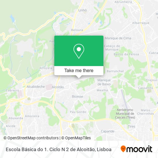 Escola Básica do 1. Ciclo N 2 de Alcoitão mapa