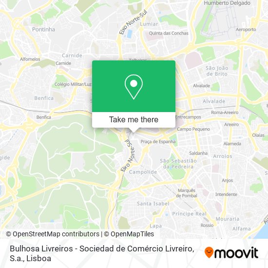 Bulhosa Livreiros - Sociedad de Comércio Livreiro, S.a. mapa
