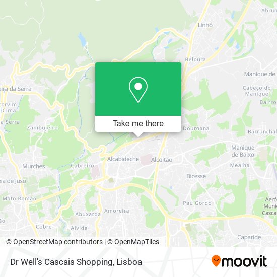 Dr Well's Cascais Shopping map