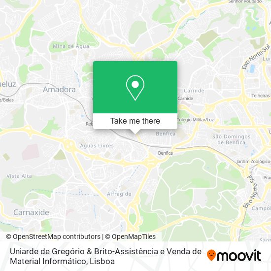 Uniarde de Gregório & Brito-Assistência e Venda de Material Informático map