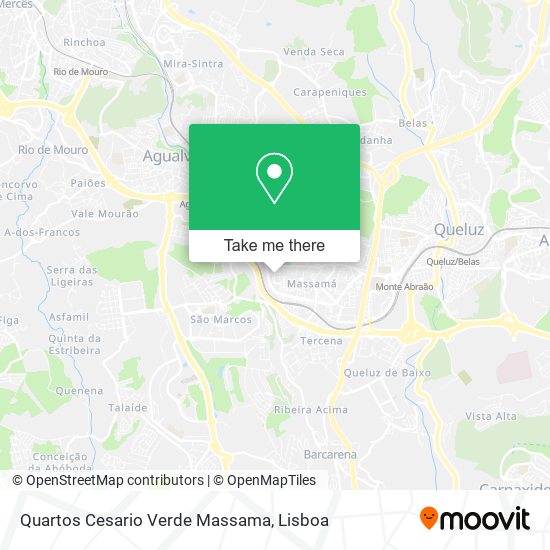 Quartos Cesario Verde Massama mapa
