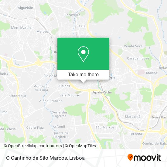 O Cantinho de São Marcos map