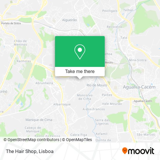 The Hair Shop mapa