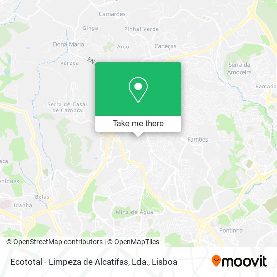 Ecototal - Limpeza de Alcatifas, Lda. mapa