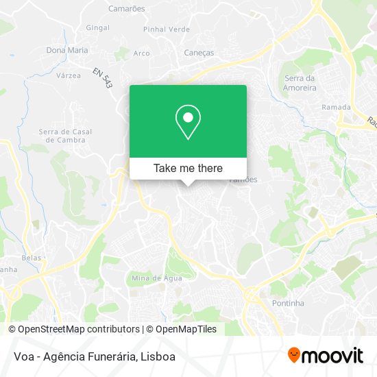 Voa - Agência Funerária map