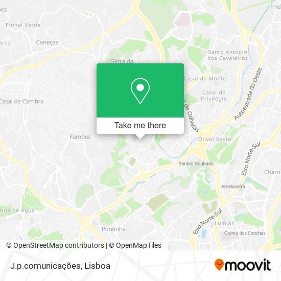 J.p.comunicações map