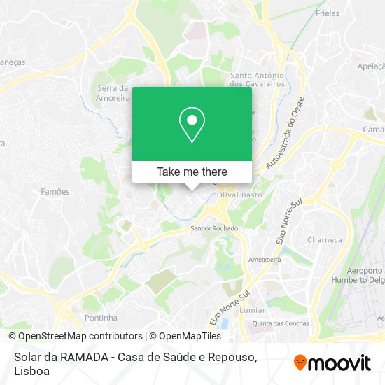 Solar da RAMADA - Casa de Saúde e Repouso mapa
