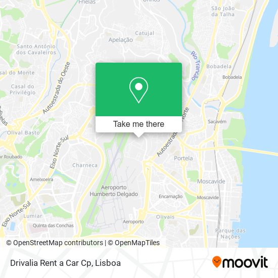 Drivalia Rent a Car Cp map