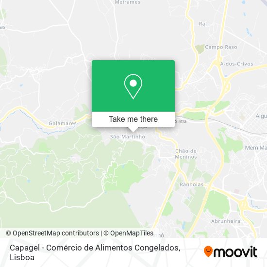 Capagel - Comércio de Alimentos Congelados map