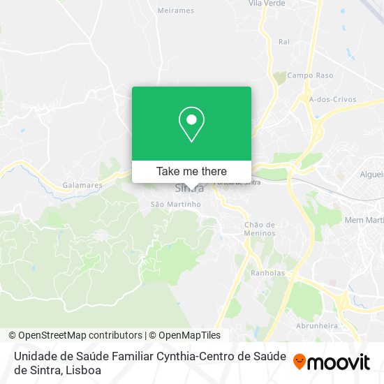 Unidade de Saúde Familiar Cynthia-Centro de Saúde de Sintra map