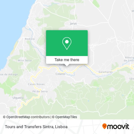Tours and Transfers Sintra map