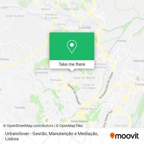 Urbanclover - Gestão, Manutenção e Mediação mapa