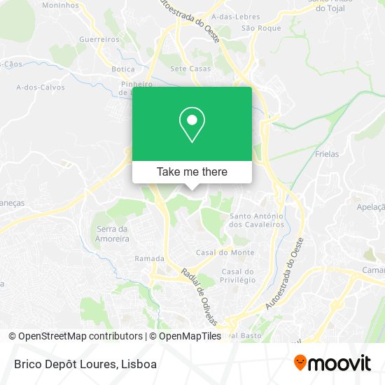Brico Depôt Loures map