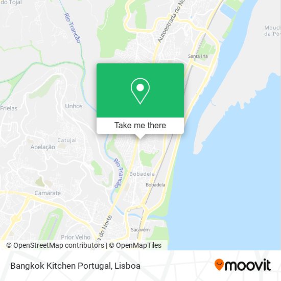 Bangkok Kitchen Portugal map