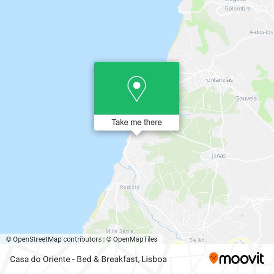 Casa do Oriente - Bed & Breakfast map