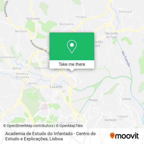 Academia de Estudo do Infantado - Centro de Estudo e Explicações map