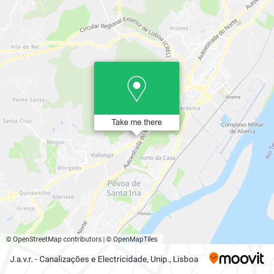 J.a.v.r. - Canalizações e Electricidade, Unip. map