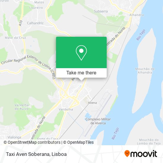 Taxi Aven Soberana map