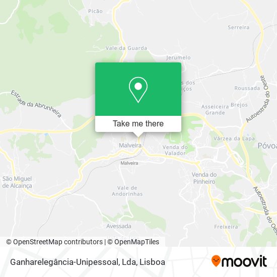 Ganharelegância-Unipessoal, Lda mapa