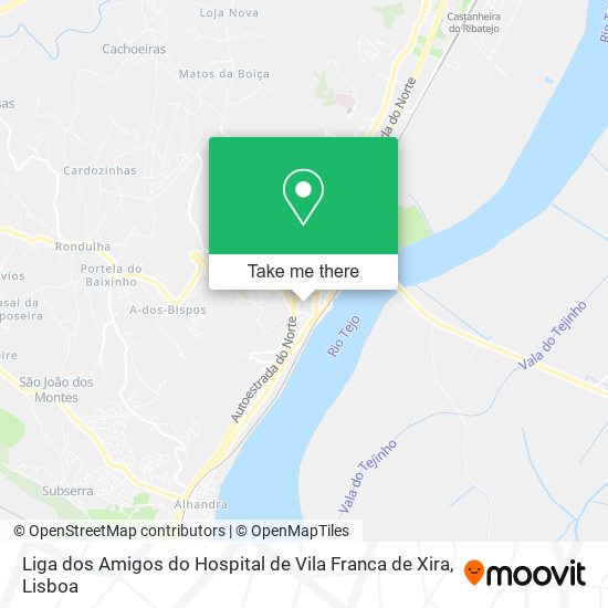 Liga dos Amigos do Hospital de Vila Franca de Xira map