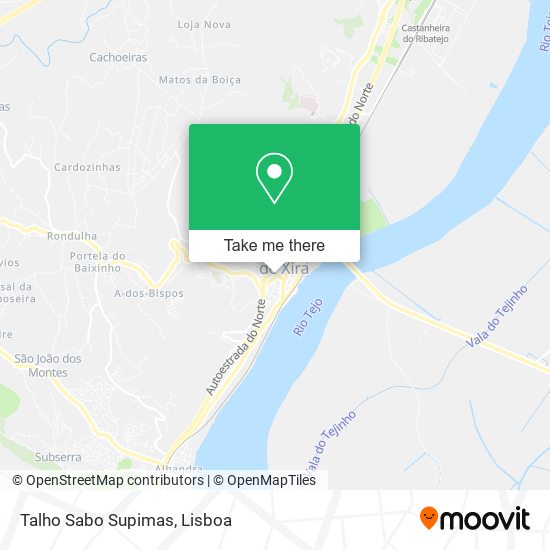 Talho Sabo Supimas mapa