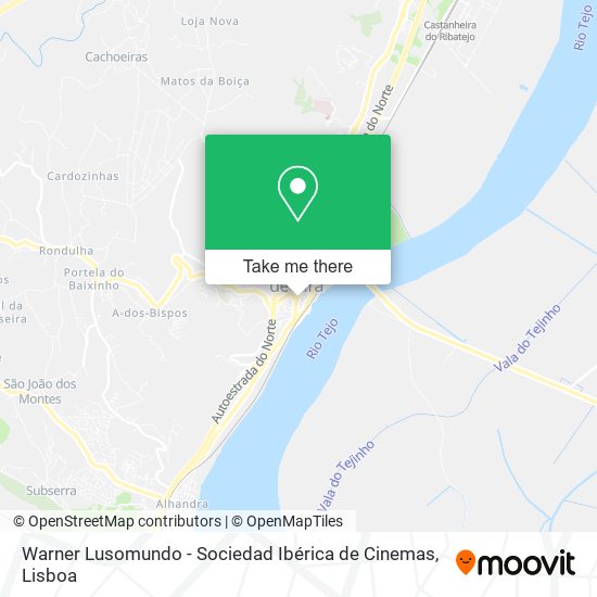 Warner Lusomundo - Sociedad Ibérica de Cinemas mapa