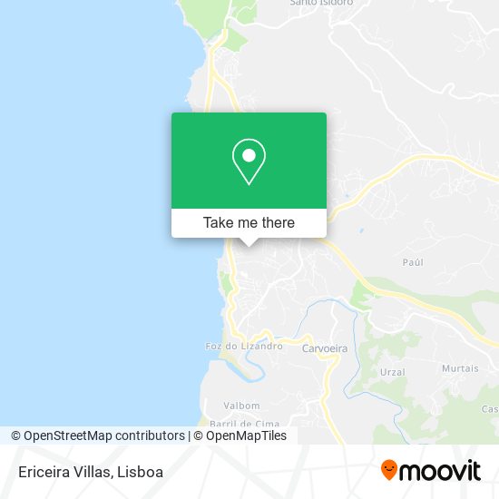 Ericeira Villas map