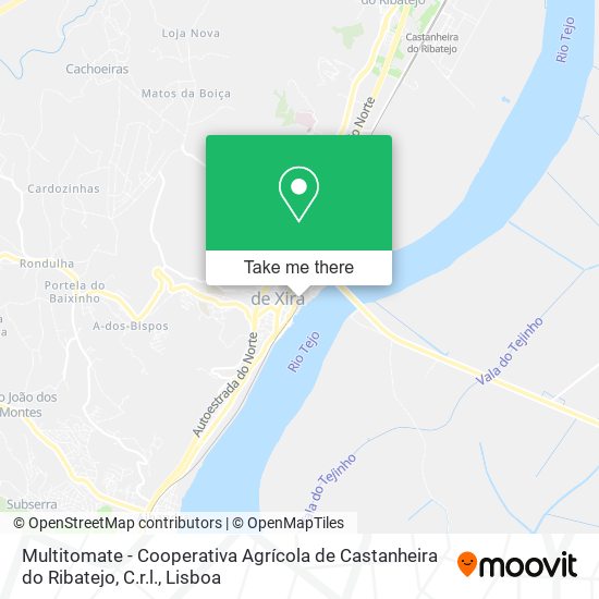 Multitomate - Cooperativa Agrícola de Castanheira do Ribatejo, C.r.l. map