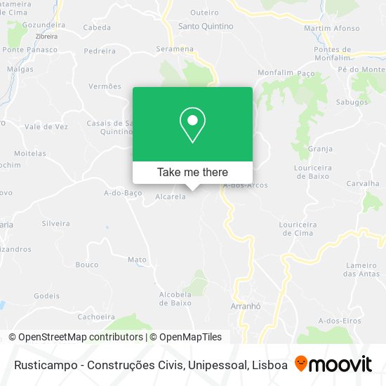Rusticampo - Construções Civis, Unipessoal mapa