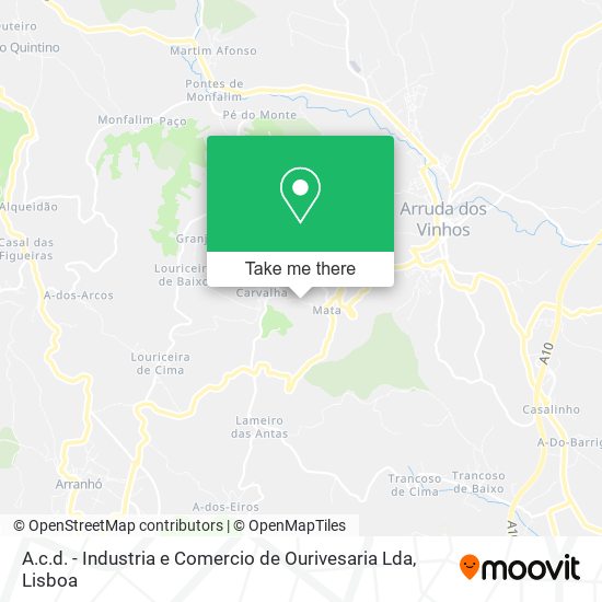 A.c.d. - Industria e Comercio de Ourivesaria Lda mapa