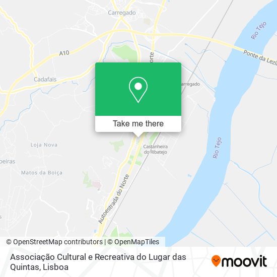 Associação Cultural e Recreativa do Lugar das Quintas map