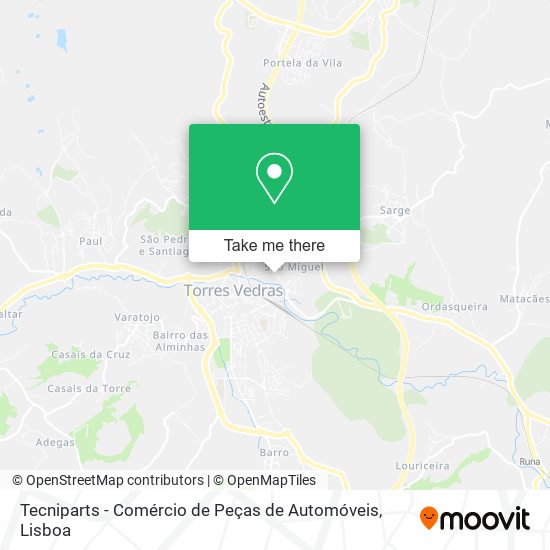 Tecniparts - Comércio de Peças de Automóveis map