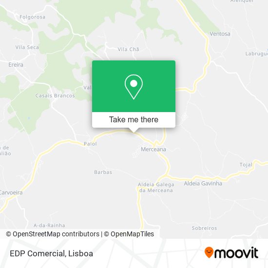 EDP Comercial map